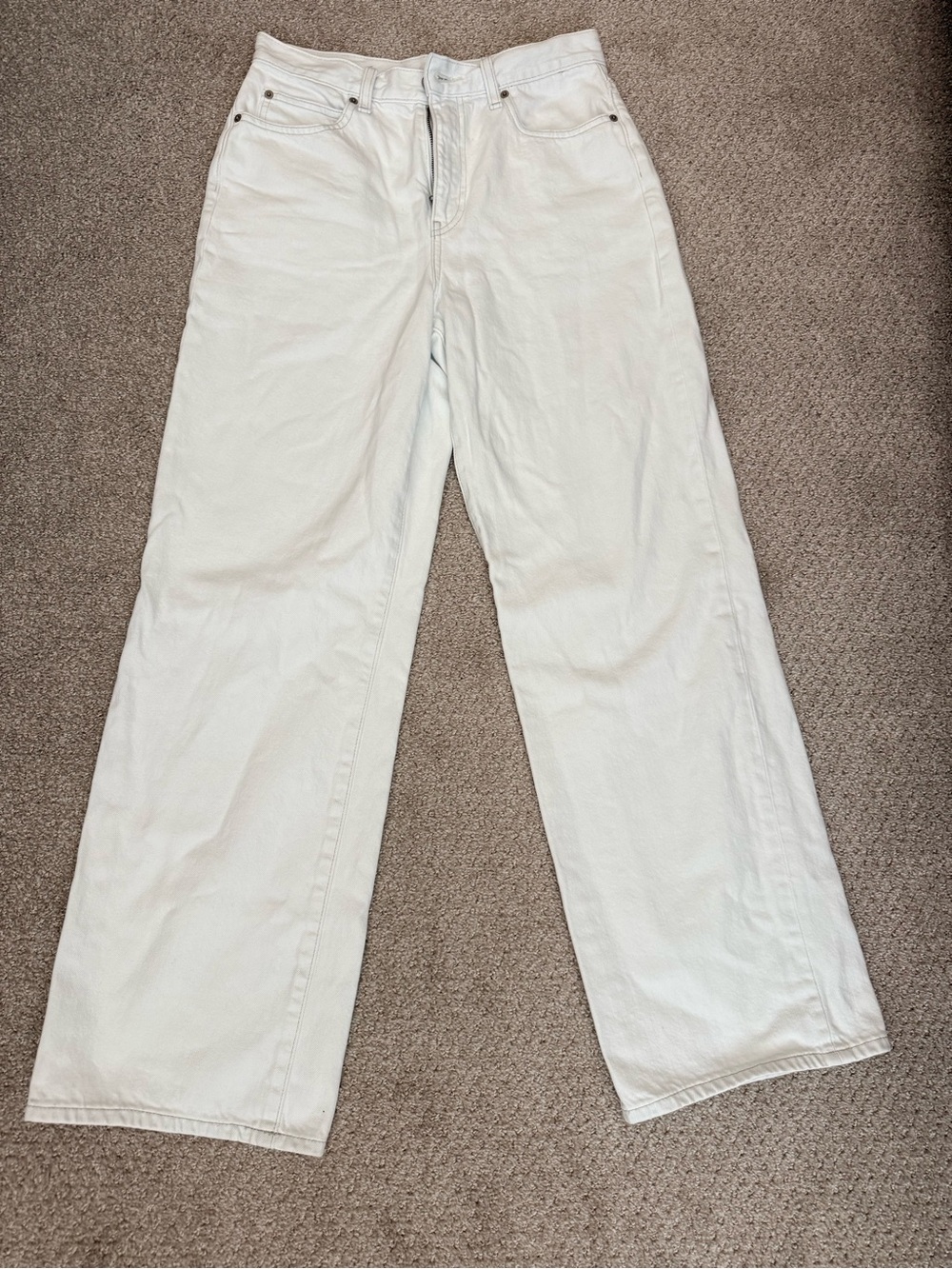 Uniqlo Bleach Denim Wide-Leg Jeans Size Small /25
